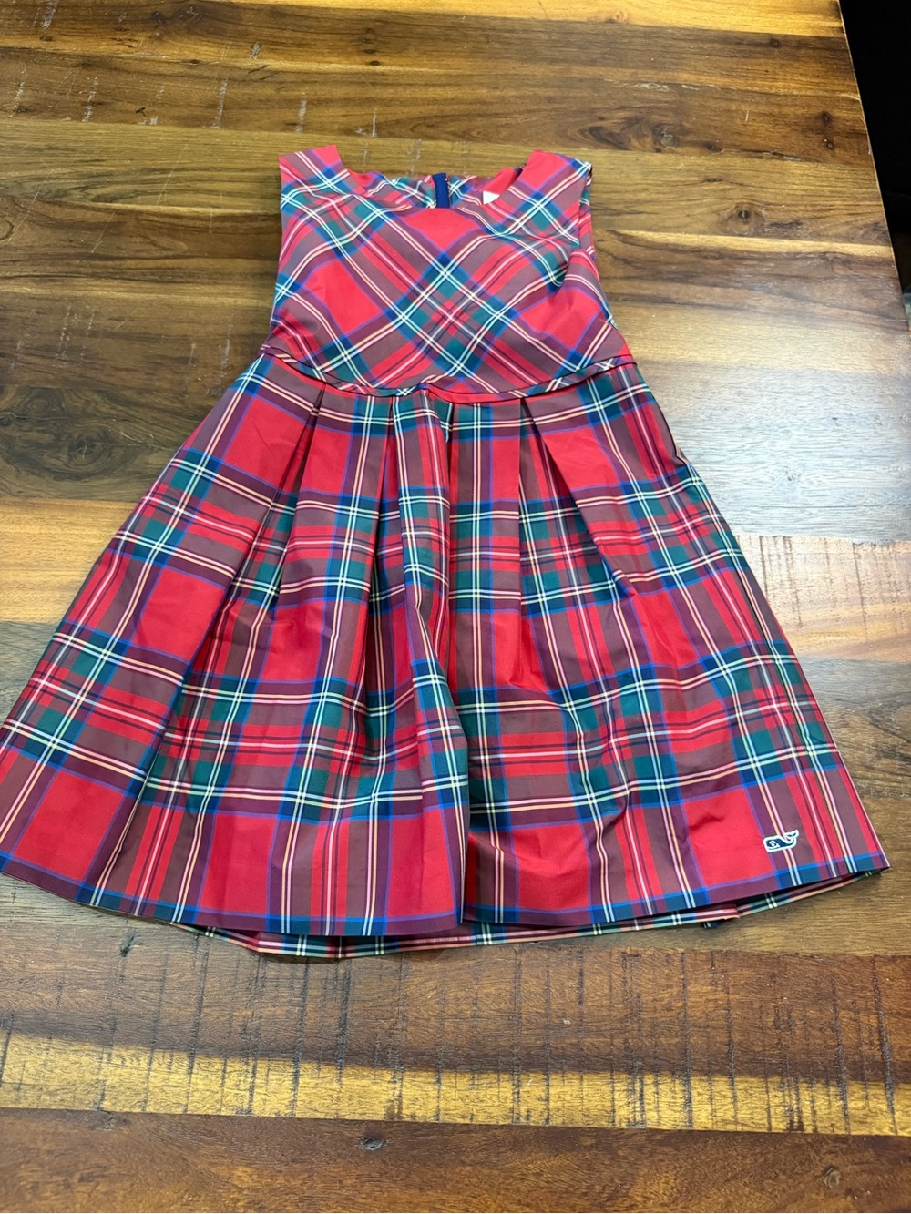 Vineyard Vines Girls Size 6 Red Tartan Plaid Holiday Christmas Party Dress